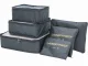 Packing Cubes for Suitcases, Set of 6 Travel Organizers, Grey