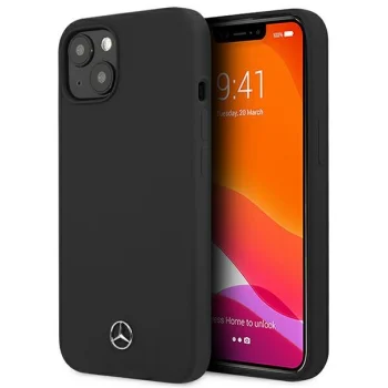 Mercedes Silicone Line Case for iPhone 13 mini Black
