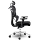 Sofotel Nicea Office Chair with Micro-Mesh Backrest, Black