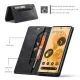 Google Pixel 6 Pro AUTSPACE Magnetic Book Case Cover, Black
