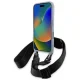 BMW iPhone 16 Pro Max Case M Edition Carbon Stripe & Strap, Gray