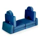 Ecotoys TMSRT-15-NB Modular Kids Sofa 10 Pieces Blue