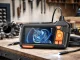 HD Inspection Camera Endoscope 10m IP67 6 LED LCD Display, Black