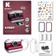 Kidywolf K-PRINT 418269 Instant Camera with Selfie Function, Red