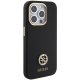 Guess Silicone Logo Strass 4G vāciņš Apple iPhone 15 Pro, Melns