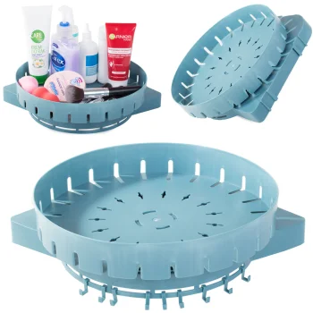 Rotating Corner Shelf Organizer for Kitchen and Bathroom, 26 cm