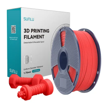 Sunlu High-Speed ABS 3D Printer Filament 1.75mm, 1kg, Red