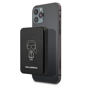 Karl Lagerfeld Ikonic Outline 3000mAh MagSafe Power Bank Black