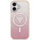 Guess IML Gradient Triangle Logo MagSafe Case for iPhone 17, Pink