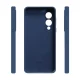 Etteri Silicone Mag Case for Samsung Galaxy S25 Edge, Dark Blue