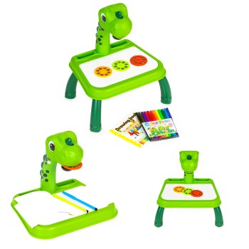 Dinosaur Drawing Projector Table with 12 Markers and 24 Patterns