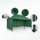 Plonos Garden Pavilion with 3 Walls 3x6m Green (DEFECTIVE ITEM)