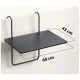 Durable Folding Balcony Table 60x43cm Sofotel SO-982 Black