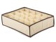 Underwear and Socks Drawer Organizer, 16 Compartments, Beige