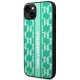 Karl Lagerfeld Monogram Stripe Case for iPhone 14 Plus, Green