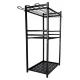 Garden Tool Stand LUARO Garage Organizer for Rakes and Shovels, Black