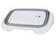 Silikona Saliekamā Bļoda ar Ūdens Noteku | Silicone Folding Bowl with Drain
