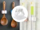 Self-Adhesive Broom and Mop Holder, White