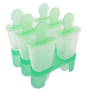 Ice Pop Mold Set (6 pcs) with Stand, Assorted Colors