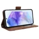 Samsung Galaxy A35 ( SM-A356E/DS ) Multiple Card Slots Design Wallet Stand Leather Book Case Cover, Brown