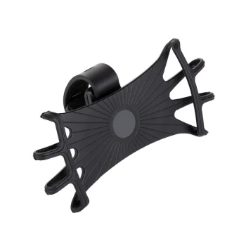 Swivel Silicone Bike Phone Holder with Replaceable Head - Black
