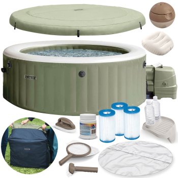 Intex 28426NP-Z Inflatable SPA Hot Tub with Hydromassage, 4-Person