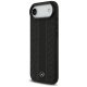 Mercedes Leather Laurel Leaves Stripes MagSafe Case for iPhone 17 Air, Black