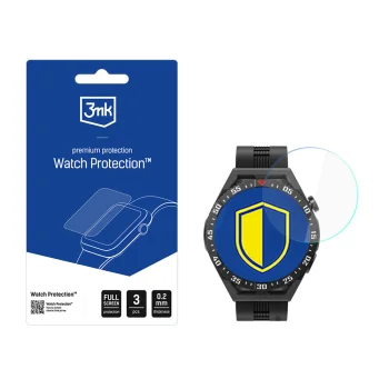 3mk Watch Protection FlexibleGlass Hybrid Glass for Huawei GT 3 SE 46 mm, 3 Pack