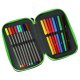Triple Pencil case with accessories ST.RIGH - Football
