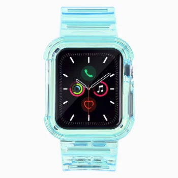 Silicone Band & Case Strap Light Set for Apple Watch 40mm - Blue