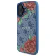 Guess dėklas iPhone 16 6.1\" 4G Flowers Print MagSafe, GUHMP16SP4ROPEMCB, mėlynas