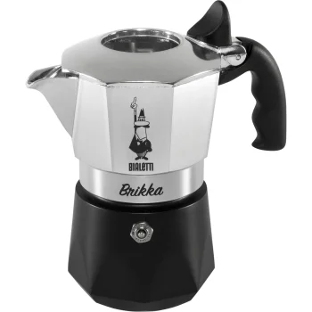 Bialetti New Brikka 2023 Espresso Maker 2 Cups Black/Silver