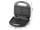 6-in-1 Multi-Sandwich and Waffle Maker 850W with Interchangeable Plates, Black