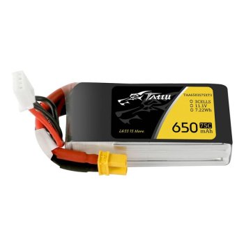 Аккумулятор Tattu 650mAh 11.1V 75C 3S1P LiPo