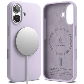 Ringke Silicone Magnetic MagSafe Case for iPhone 17 - Purple