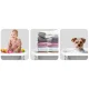 Foldable Baby Bathtub with Stand, Thermometer & Newborn Insert Ricokids RK-287, White-Grey