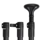 Adjustable 4-Piece 229cm 2in1 Trizand Paddle for SUP and Kayak, Black