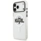 Karl Lagerfeld IML Karl Sketch Logo MagSafe aizsargvāciņš iPhone 17 Pro Max – caurspīdīgs | Phone Case Cover