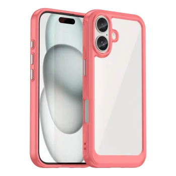 Outer Space Case with Flexible Frame for iPhone 16 - Red