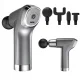 Massage Gun for Body and Back, 4 Attachments, Grey