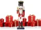 Wooden Nutcracker Christmas Decorative Figurine, 35 cm
