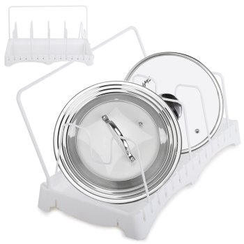 Kitchen Pot Lid Dish Drying Rack Drainer