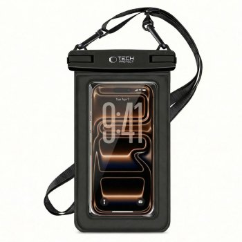 Tech-Protect UWC7 Waterproof Case for Smartphones up to 6.9", Black
