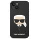 Apple iPhone 14 Plus 6.7\" Karl Lagerfeld Silicone Karl`s Head Case Cover (KLHCP14MSLKHBK), Black