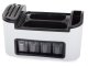 Multifunctional Kitchen Organizer for Cutlery and Spices, White/Black