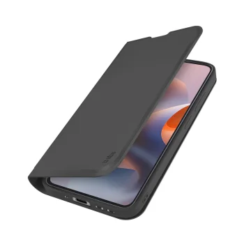 SBS Wallet Smooth Flip Case for Motorola Moto G86, Black
