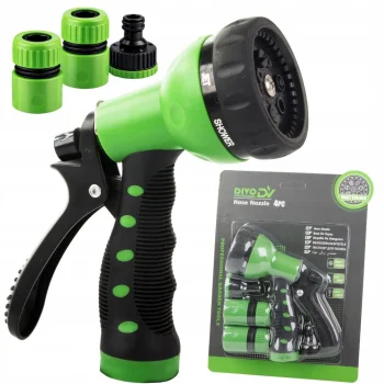 DIVODV Garden Hose Spray Gun with 7 Patterns