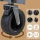 Qunature foldable, transport, garden stroller, large wheels with lock - brown