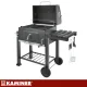 Kaminer Garden Charcoal Grill with Lid and Cast Iron Grate 116x55x110cm