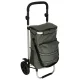 Shopping Trolley Bag on Wheels with Reflectors, 100cm, Grey